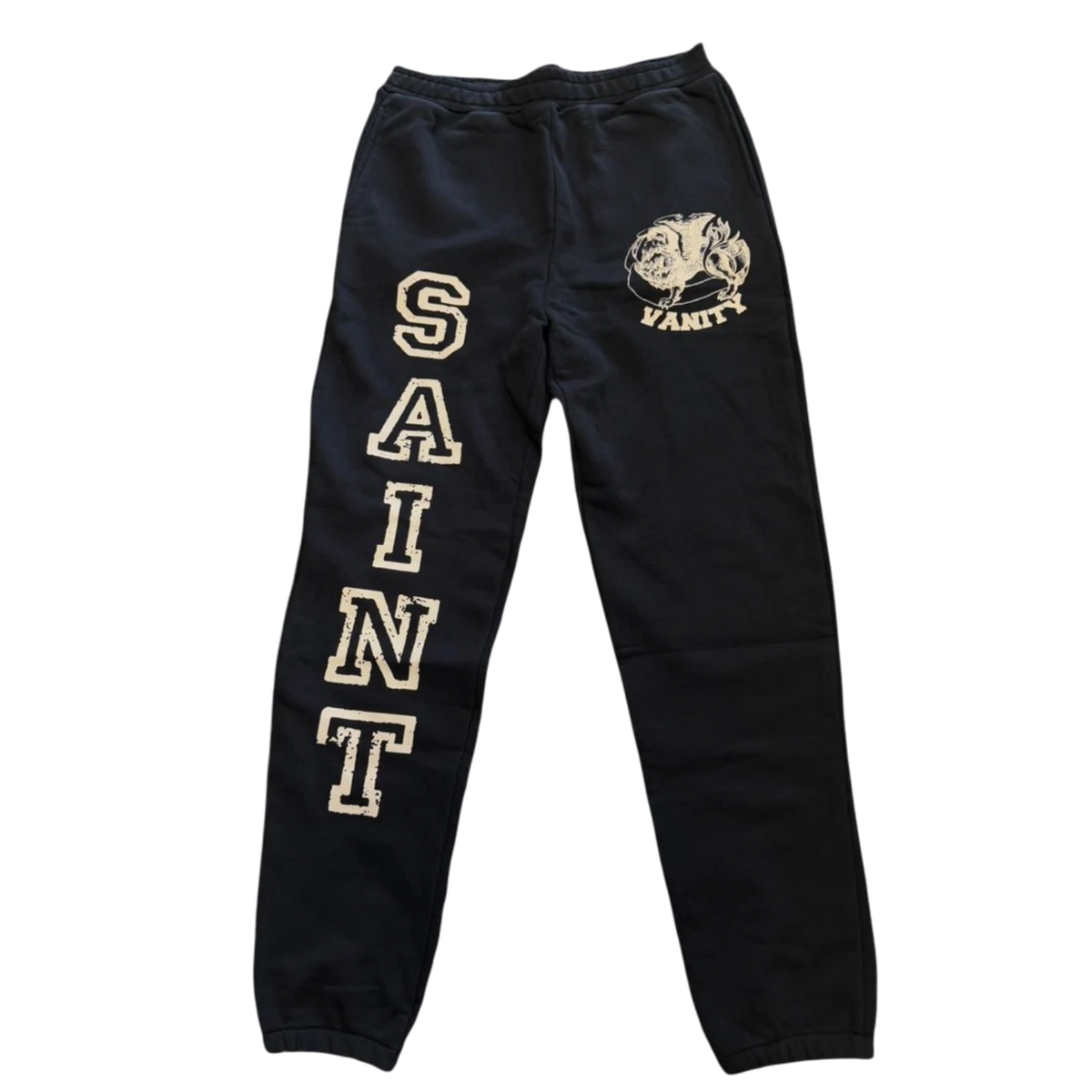 Saint Vanity 'Varsity' Black Sweats