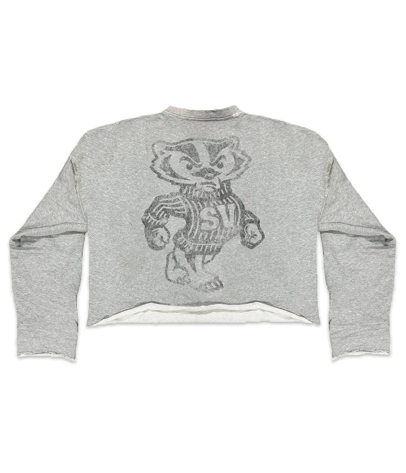 Saint Vanity 'Bager' Grey & Black Crewneck