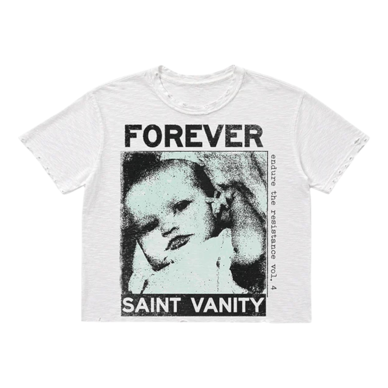 Saint Vanity 'Born Again' White Tee