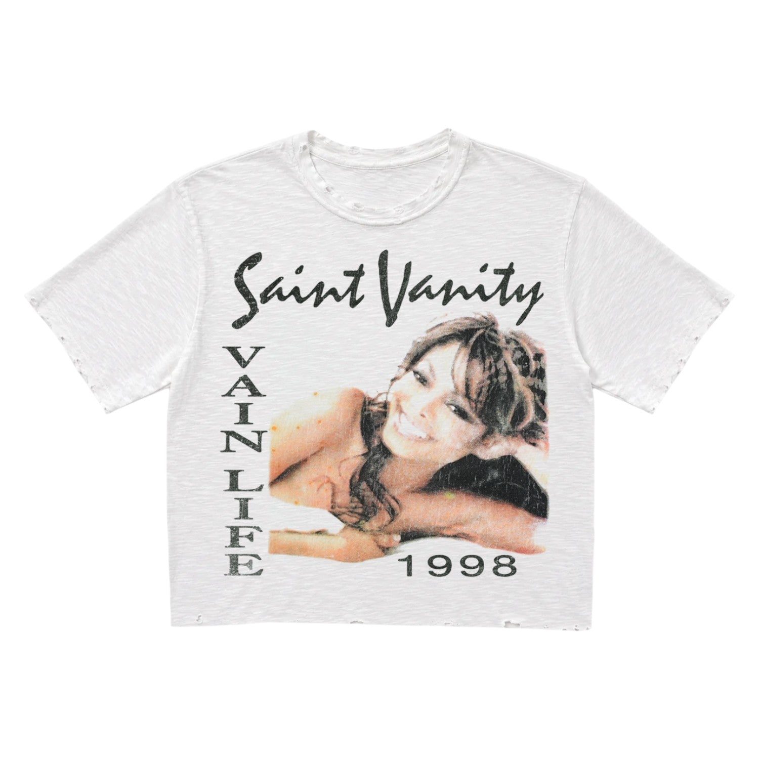 Saint Vanity 'Janet' White Tee