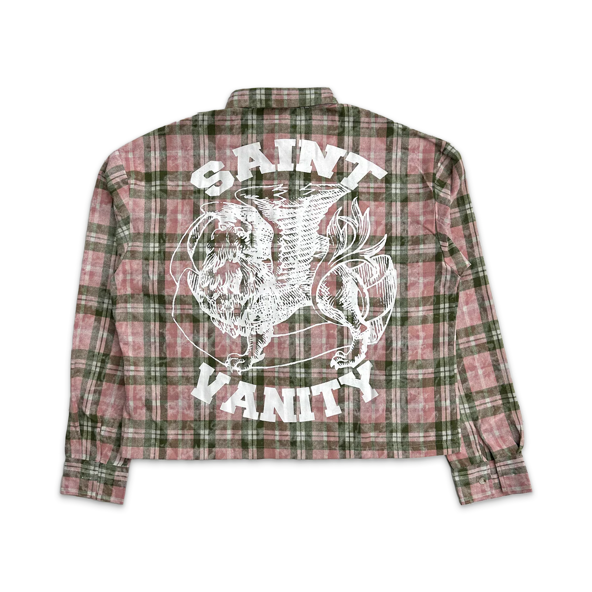 Saint Vanity 'Pink & Green' Flannel Shirt
