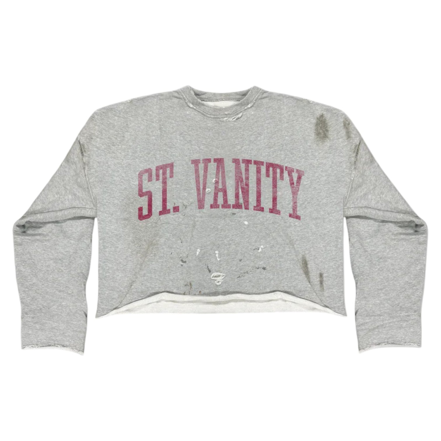 Saint Vanity 'Sun Devils' Grey & Red Crewneck