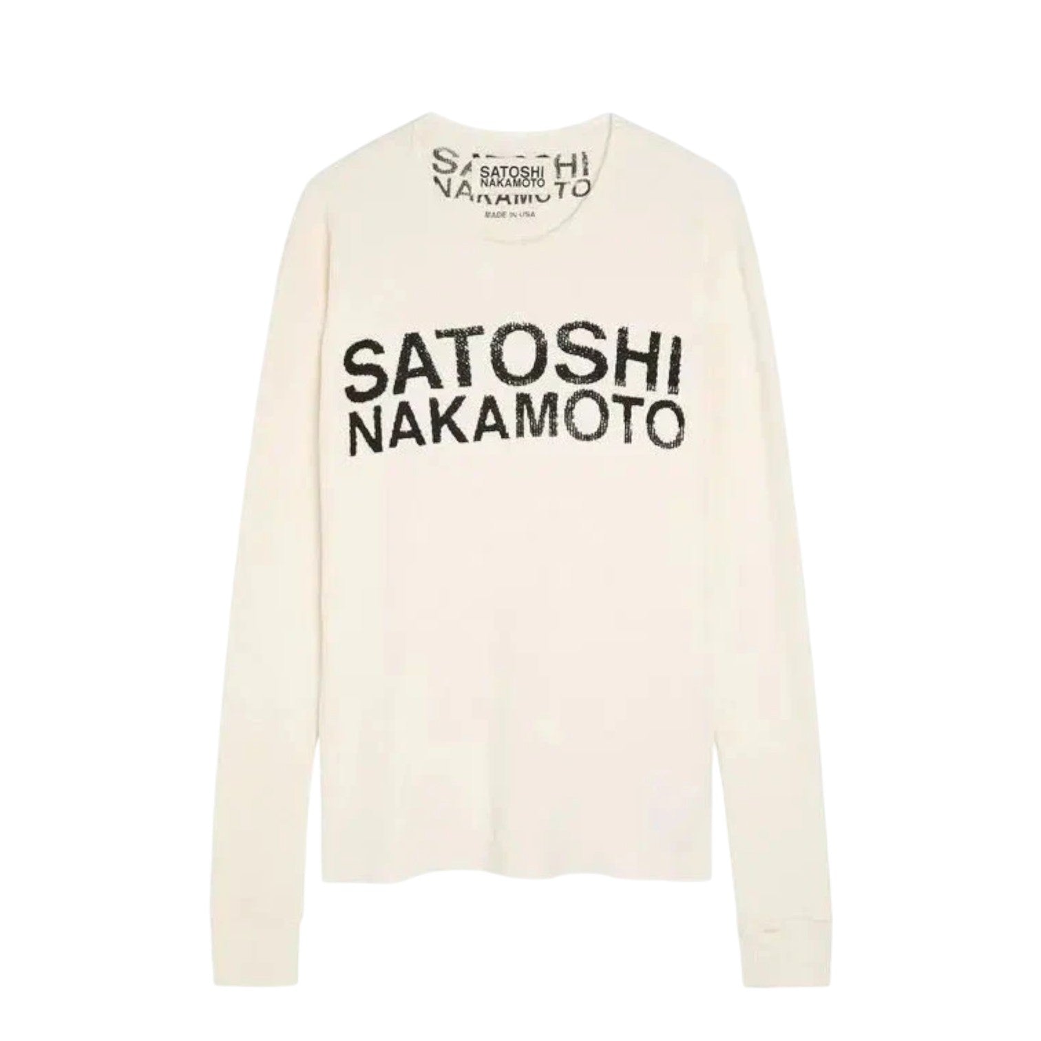 Satoshi Nakamoto Logo White Thermal