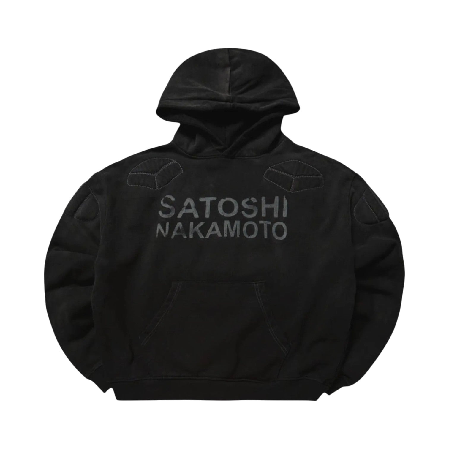 Satoshi Nakamoto 'Enduro' Black Padded Hoodie