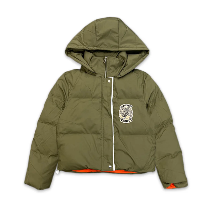 Saint Vanity 'Green' Puffer Coat