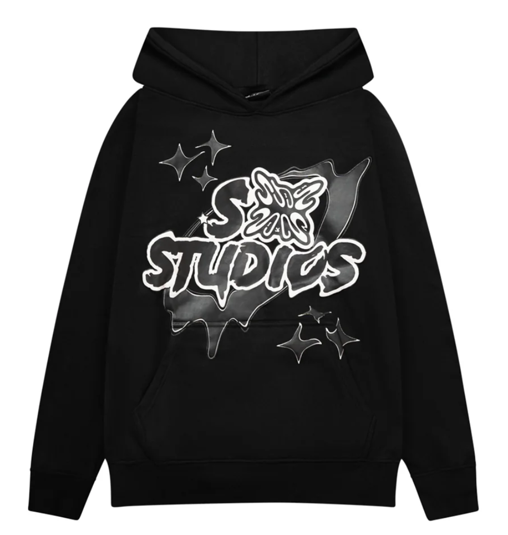SB Studios Black & White Logo Hoodie