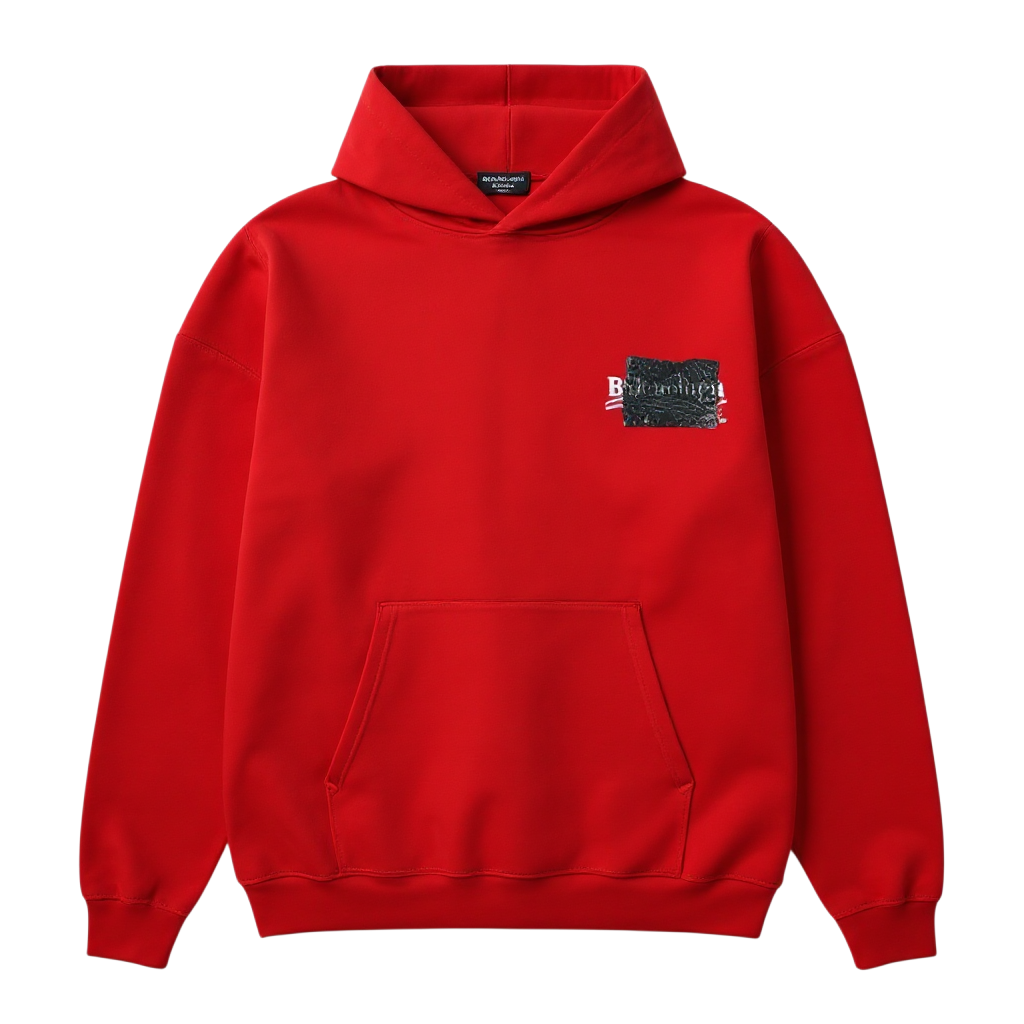 Balenciaga 'Gaffer Campaign Logo' Red Hoodie