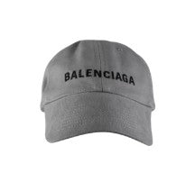 Balenciaga 'Logo' Grey & Black Baseball Cap