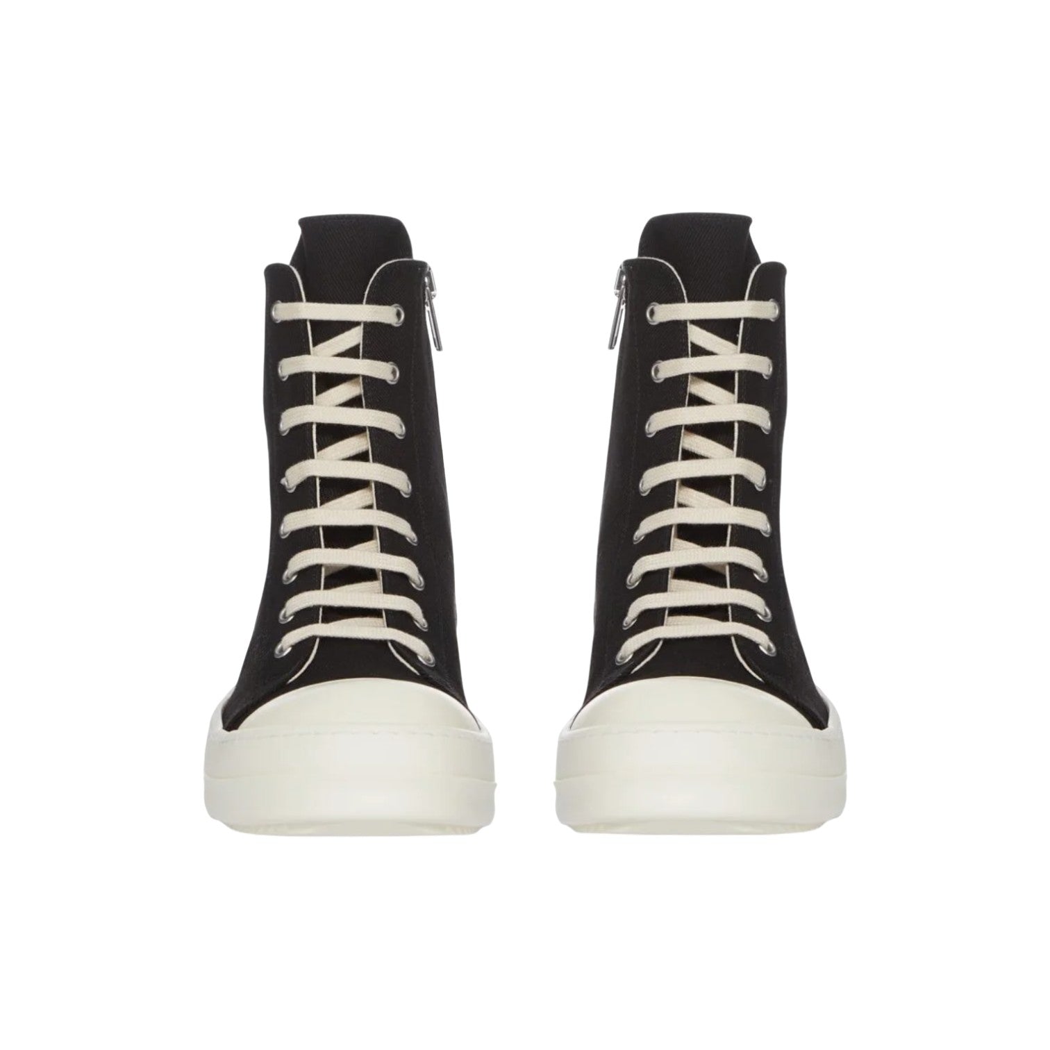 Rick Owens DRKSHDW 'Ramone' Hi Black & Milk Sneakers
