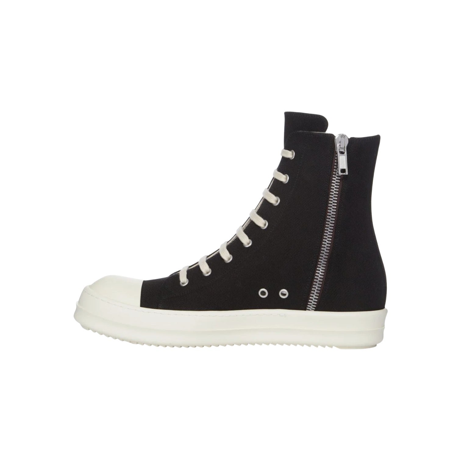 Rick Owens DRKSHDW 'Ramone' Hi Black & Milk Sneakers