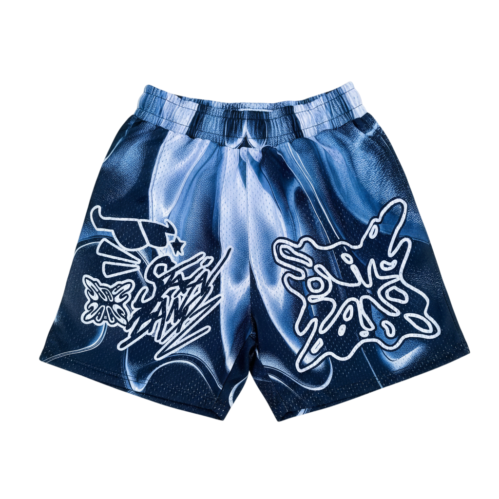 SB Studios 'Graffiti V2' Storm Black Shorts