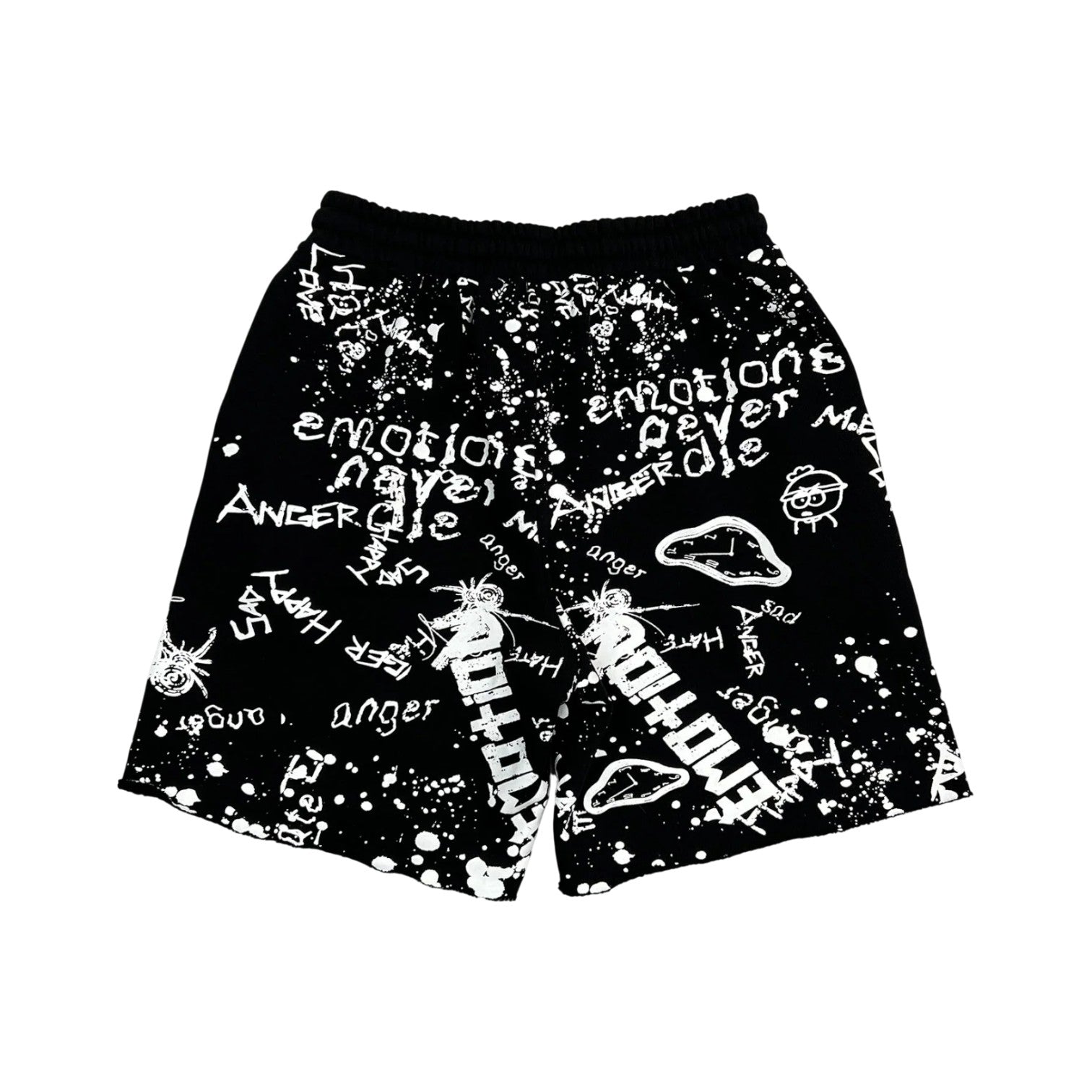 Mixed Emotions 'Grafitti' Black Shorts