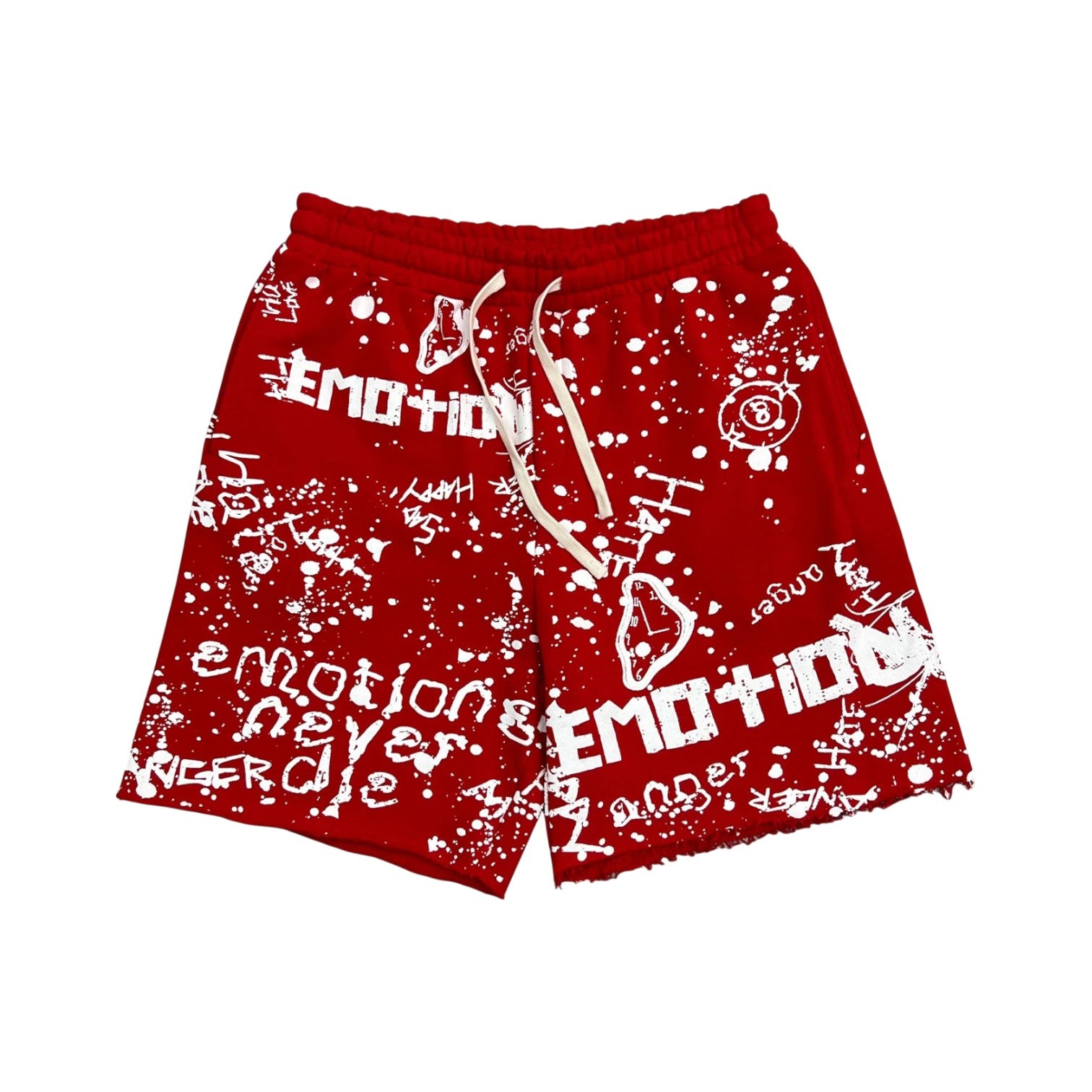 Mixed Emotions 'Grafitti' Red Shorts
