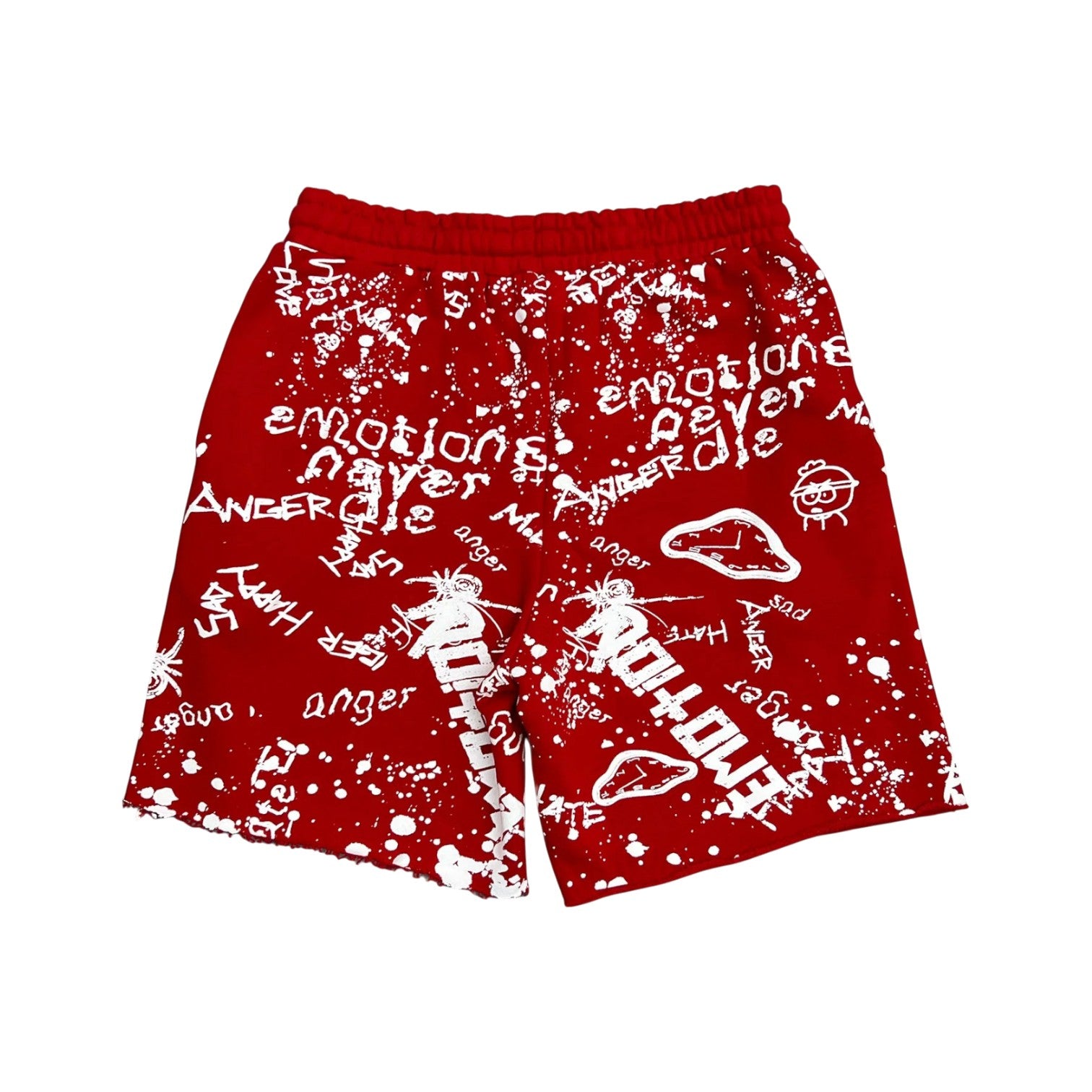 Mixed Emotions 'Grafitti' Red Shorts