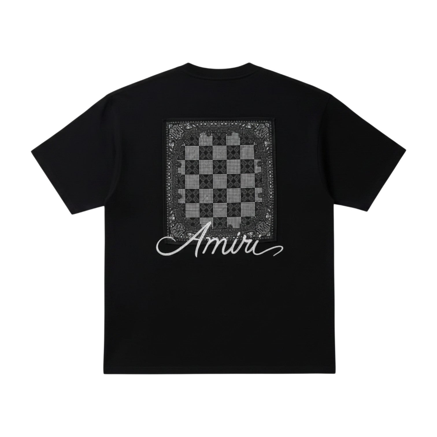 Amiri 'Stud Logo' Black Tee