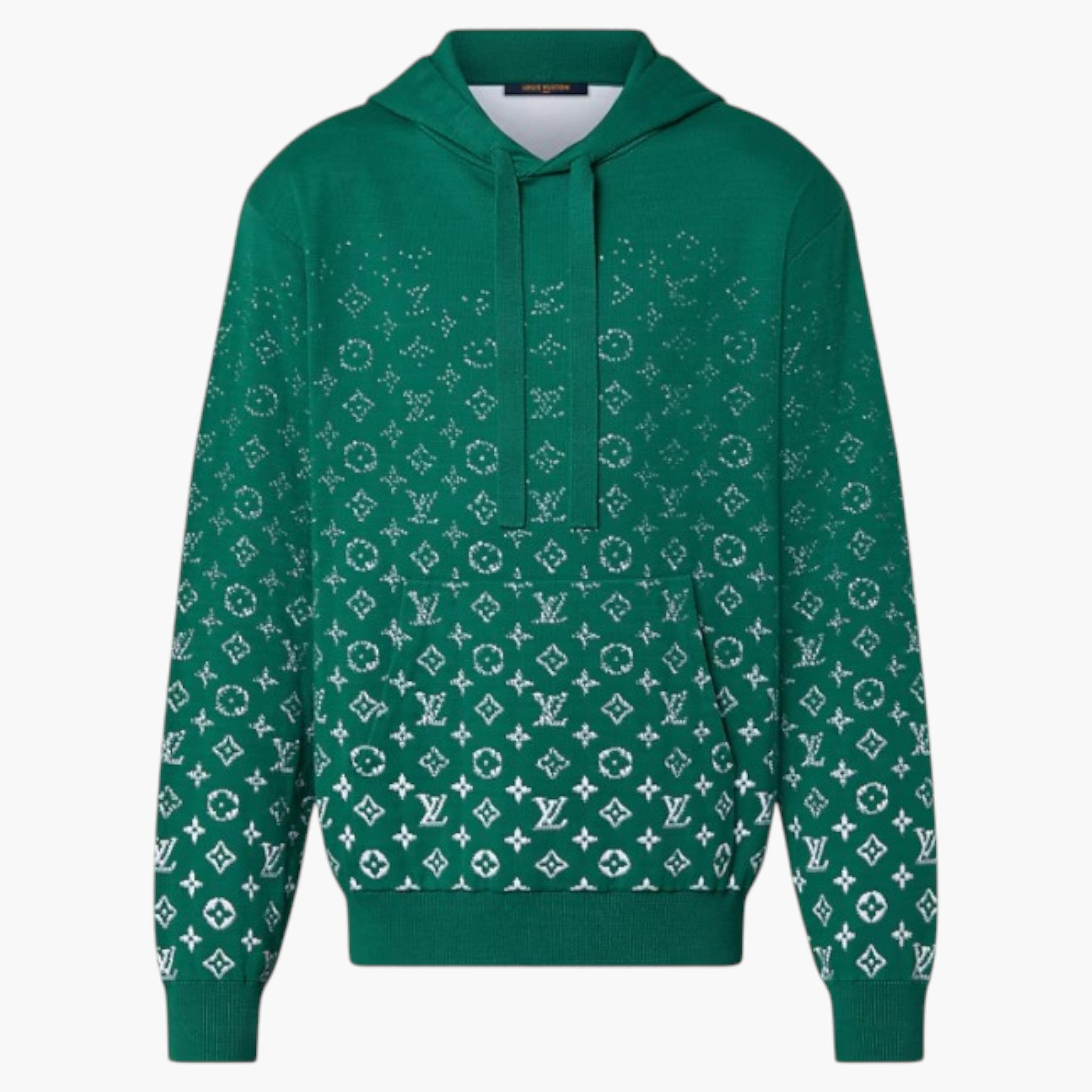 Louis Vuitton Monogram Green & White Gradient Hoodie