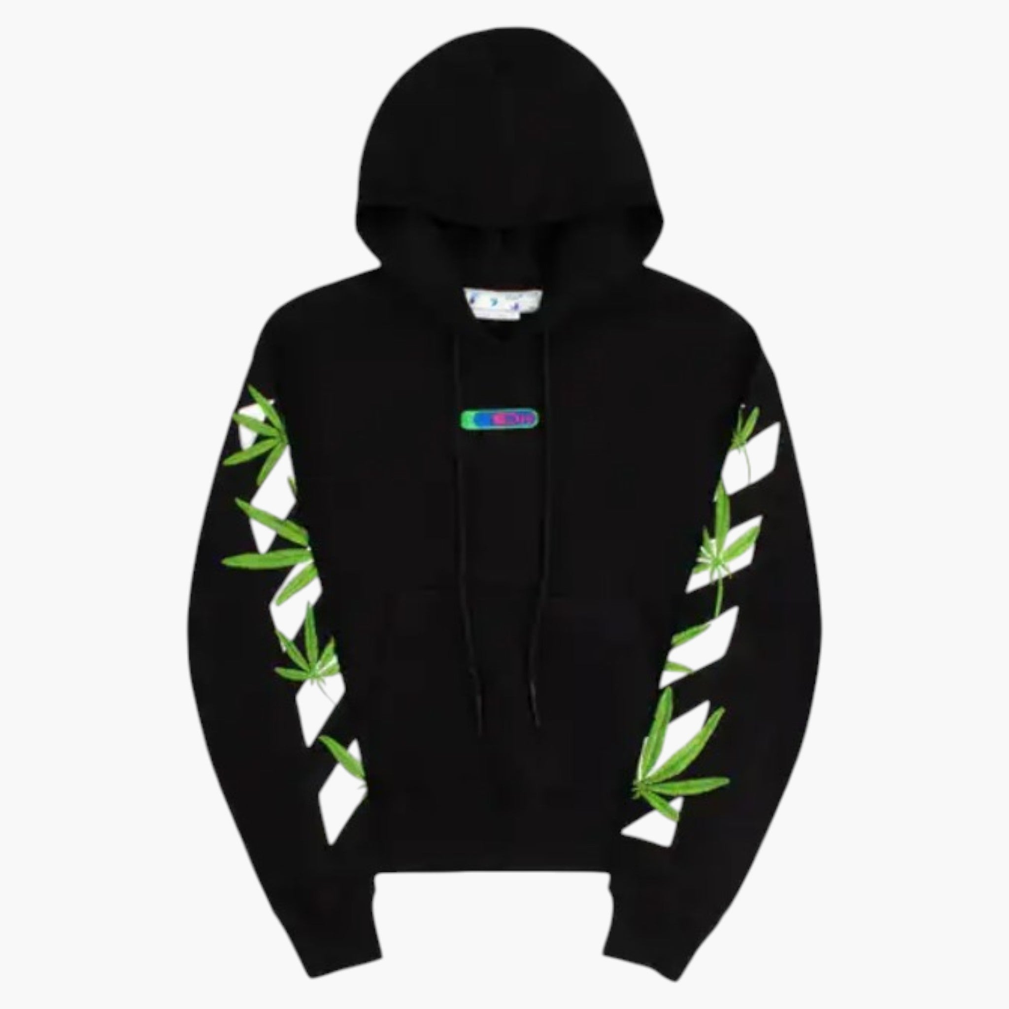 Off White Weed Arrows Black Hoodie