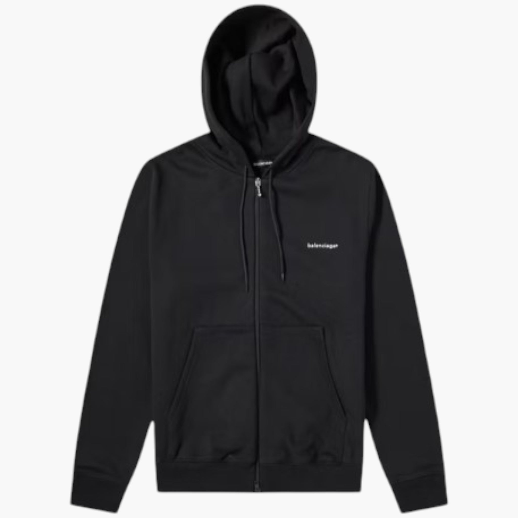 Balenciaga Trademark Logo Black Zip Up