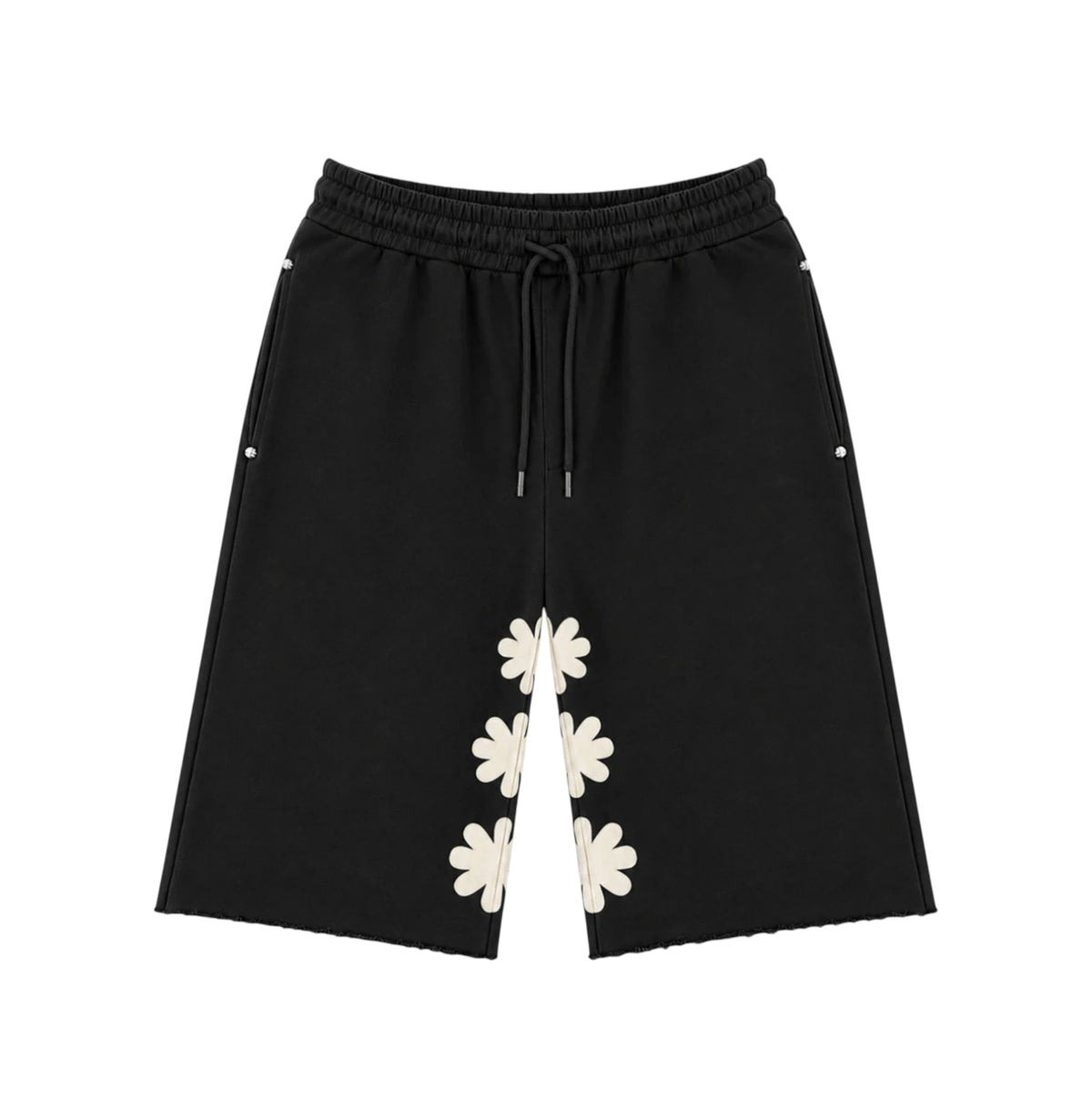LOST SHDWS 'OG Sun Logo' Black & Bone Shorts