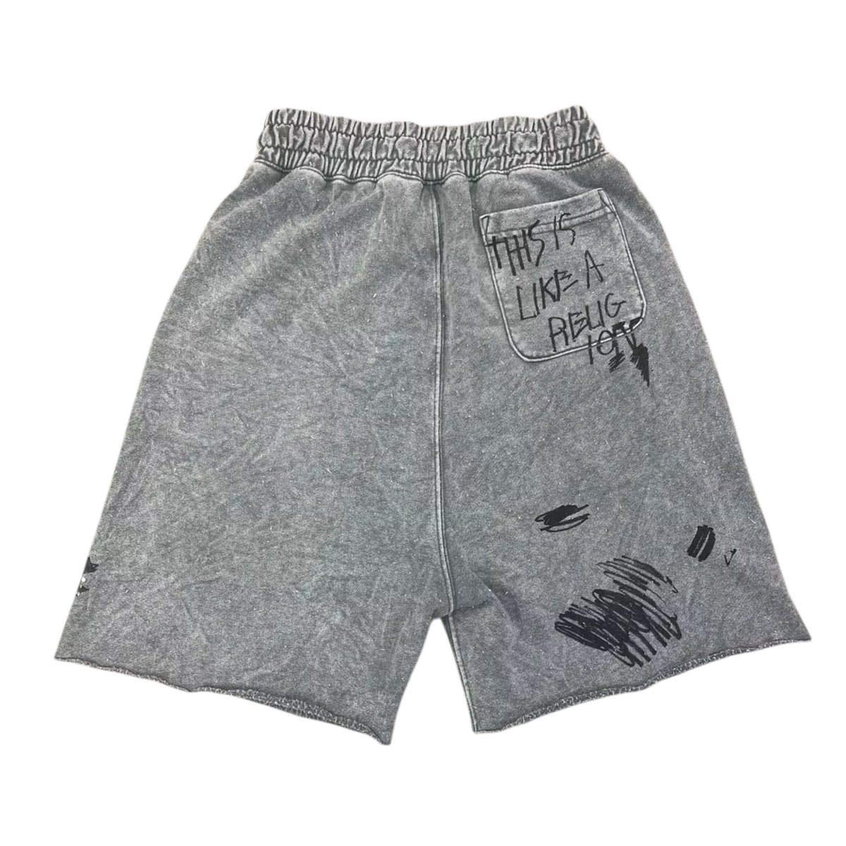 Paly Hollywood 'Carrying The Message' Light Grey Shorts