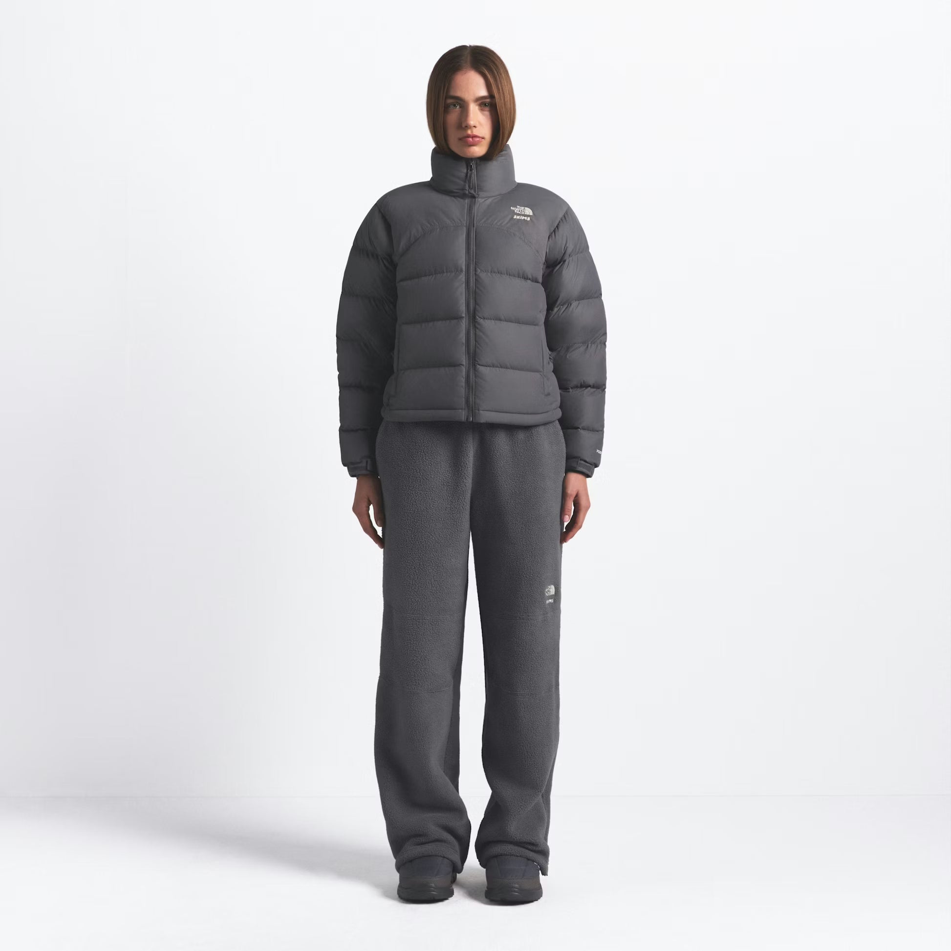 Skims x TNF 'Refina 2000 Retro Nupste' Gunmetal Jacket