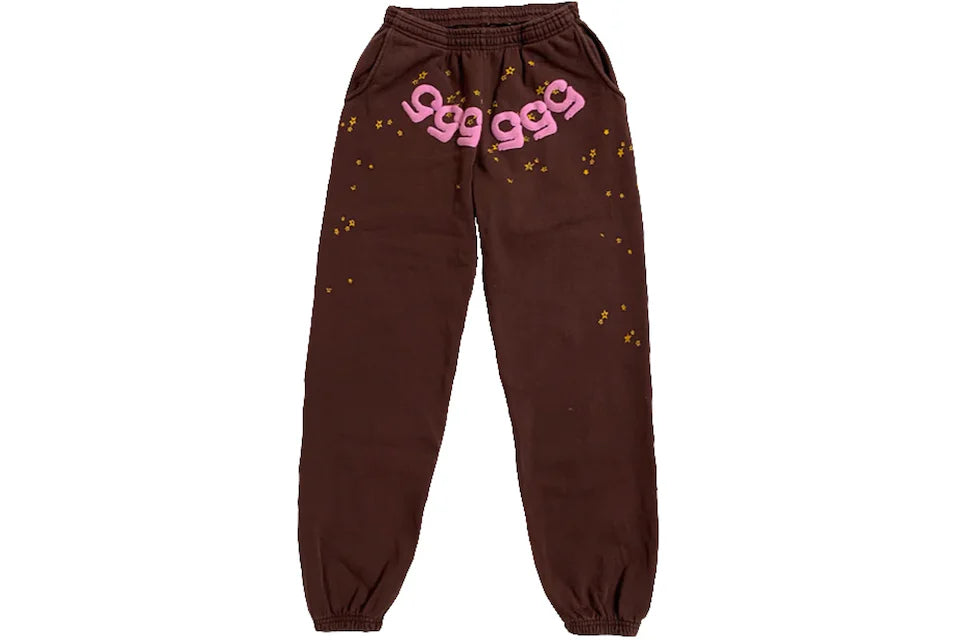 Sp5der Sweats Brown