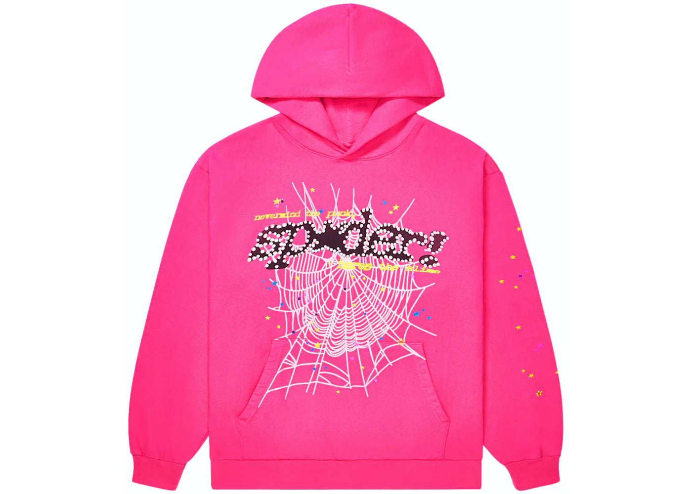 Sp5der Hoodie Hot Pink Punk V2