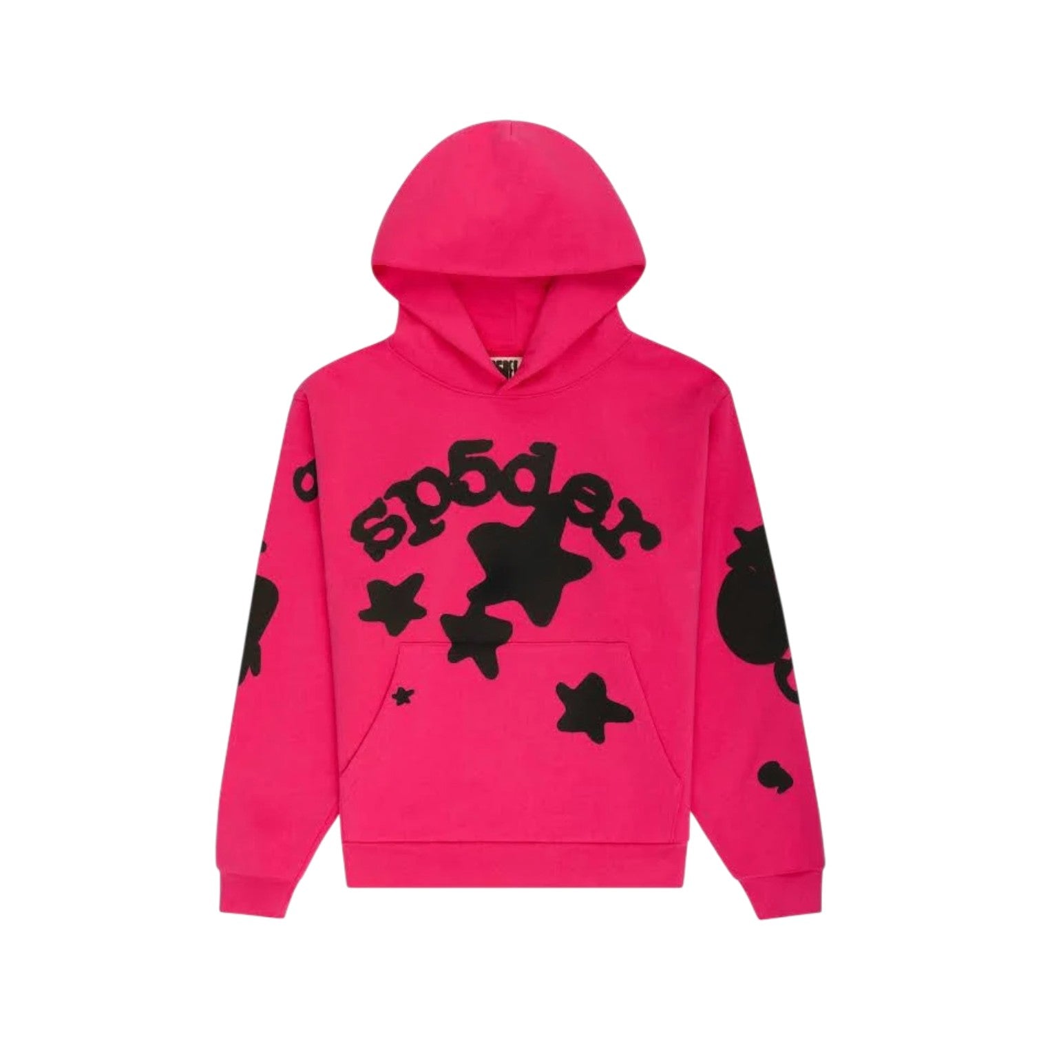 Sp5der 'Beluga' Pink & Black Hoodie