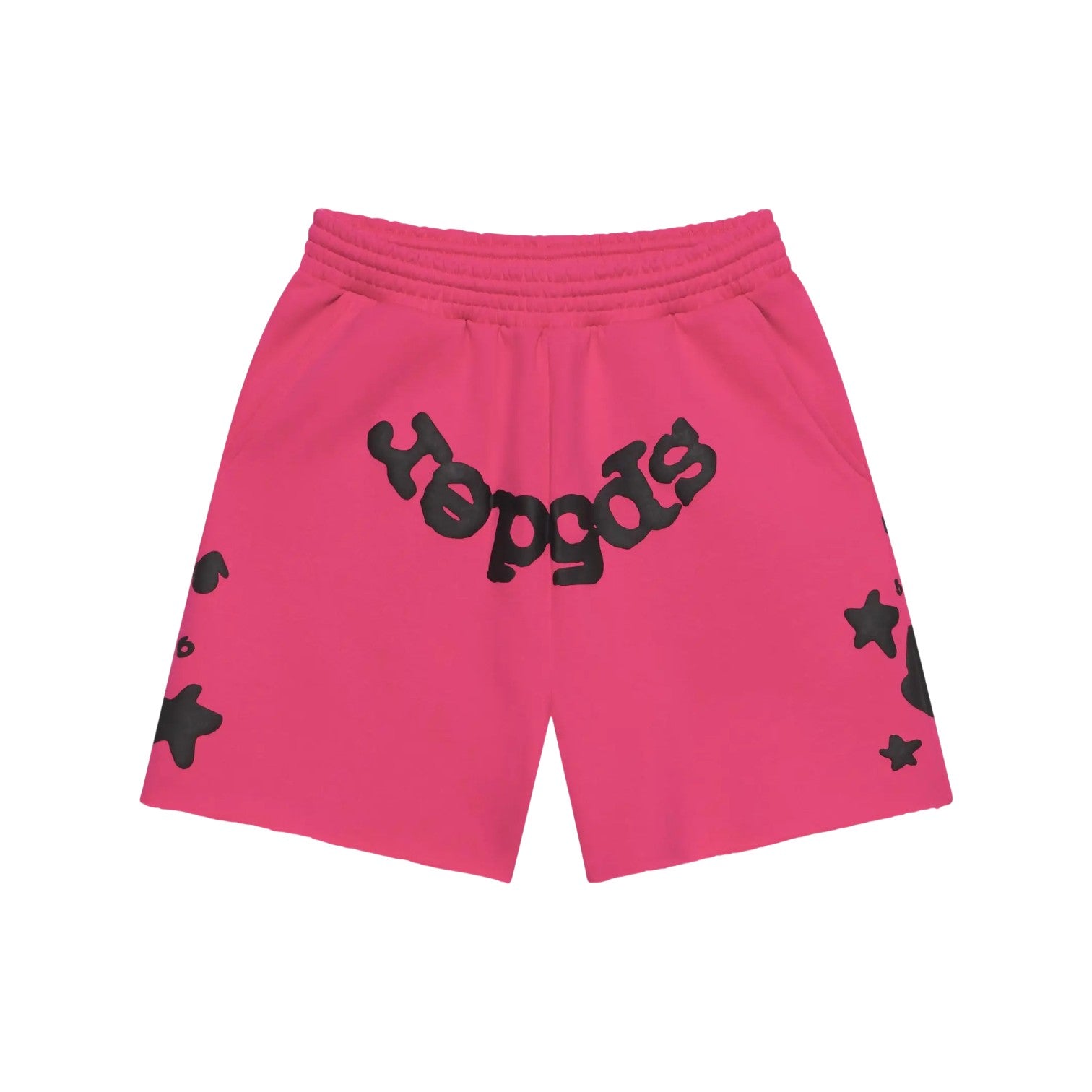 Sp5der 'Beluga' Pink & Black Shorts