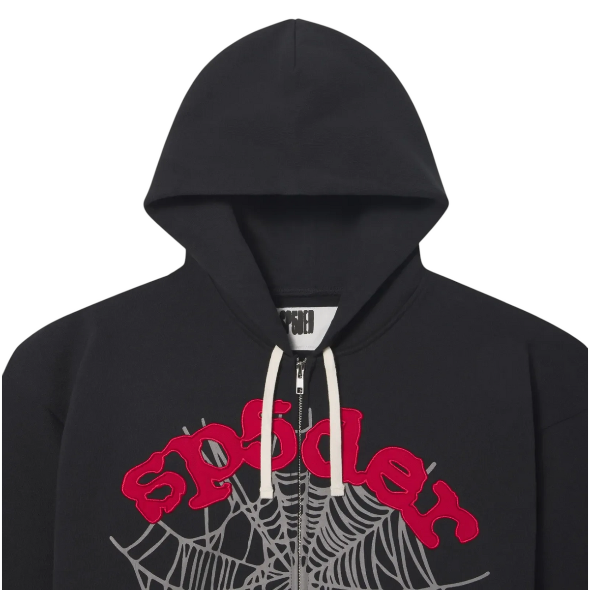 Sp5der 'Onyx" OG Logo Stripe Zip Hoodie