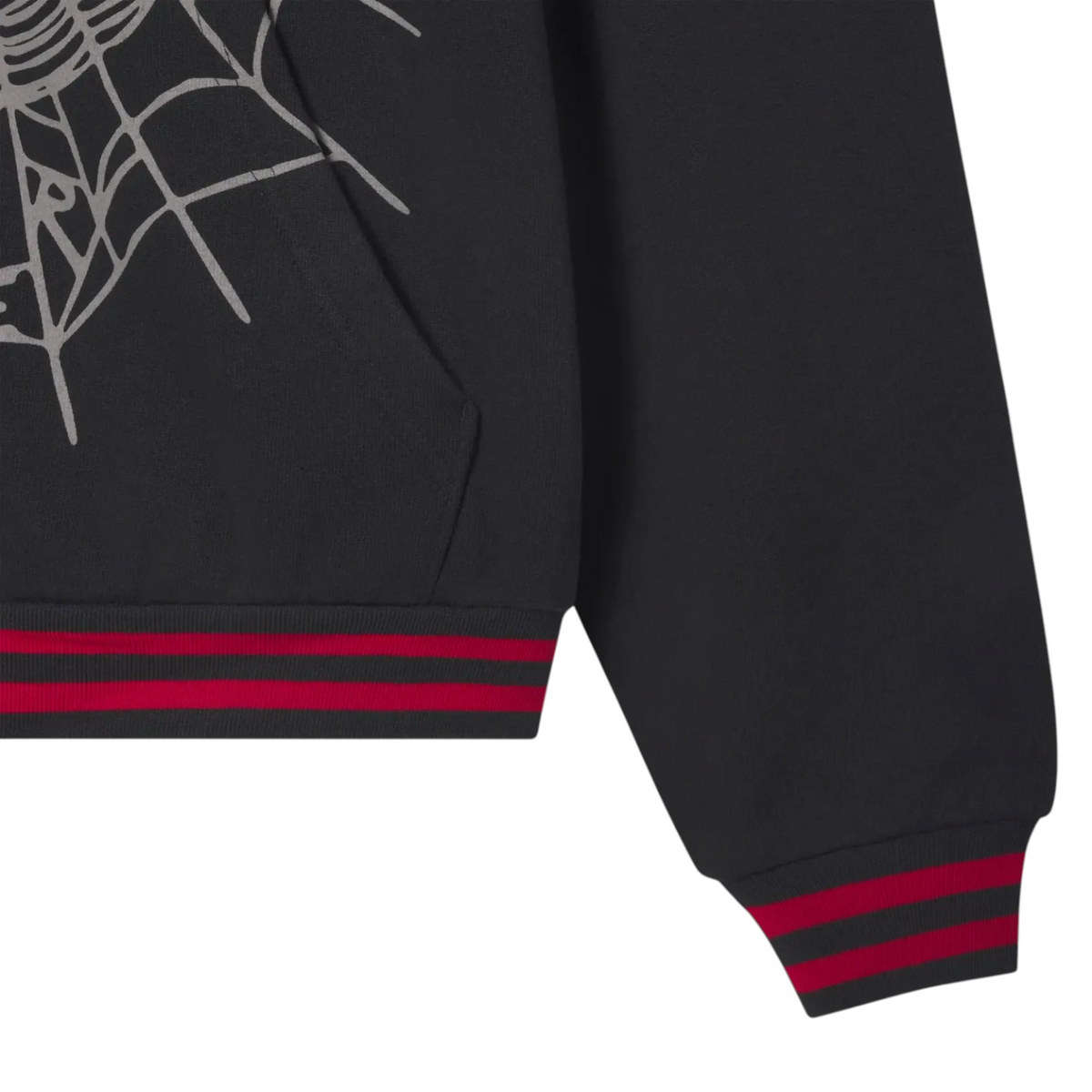 Sp5der 'Onyx" OG Logo Stripe Zip Hoodie