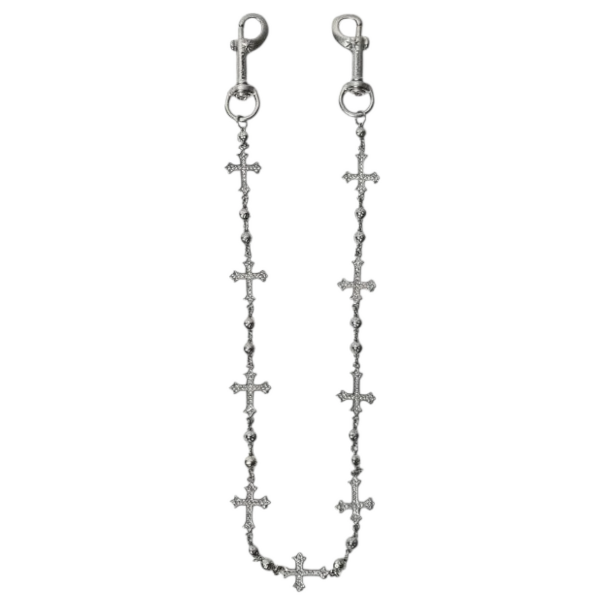 Starchain Silver Crosses Wallet Chain