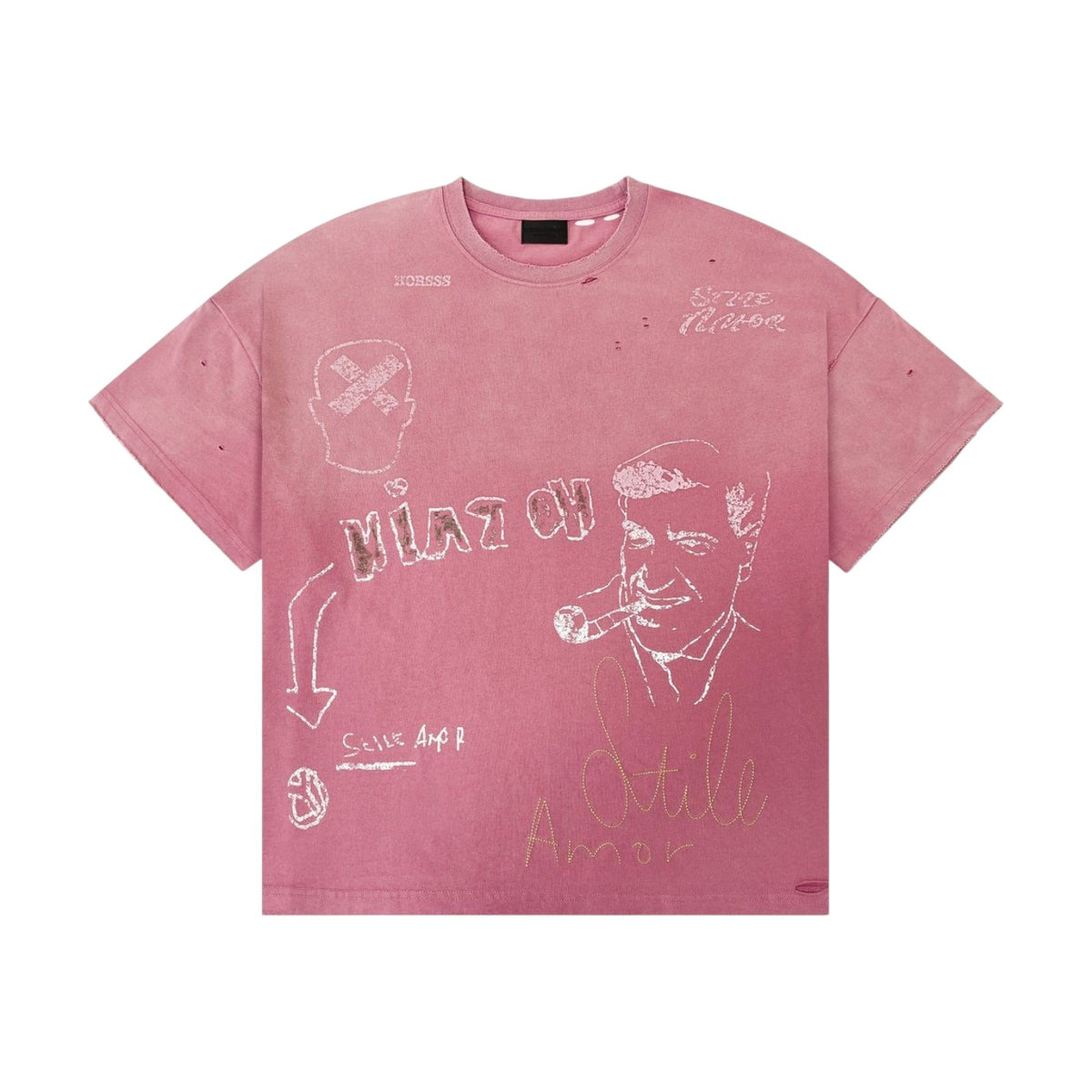 Stile De Amor 'Napoletano' Pink Tee