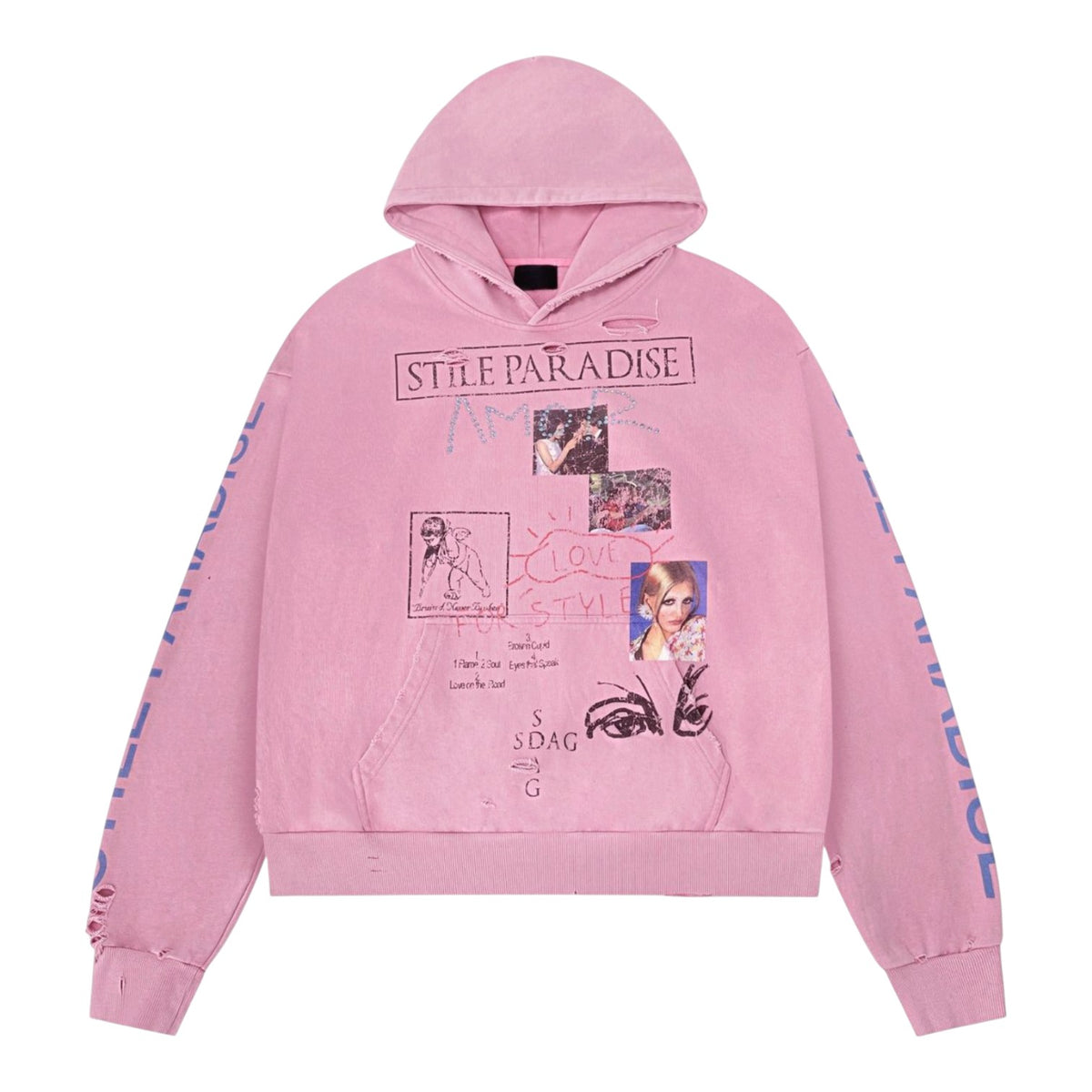 Stile De Amor 'Paradise' Pink Hoodie