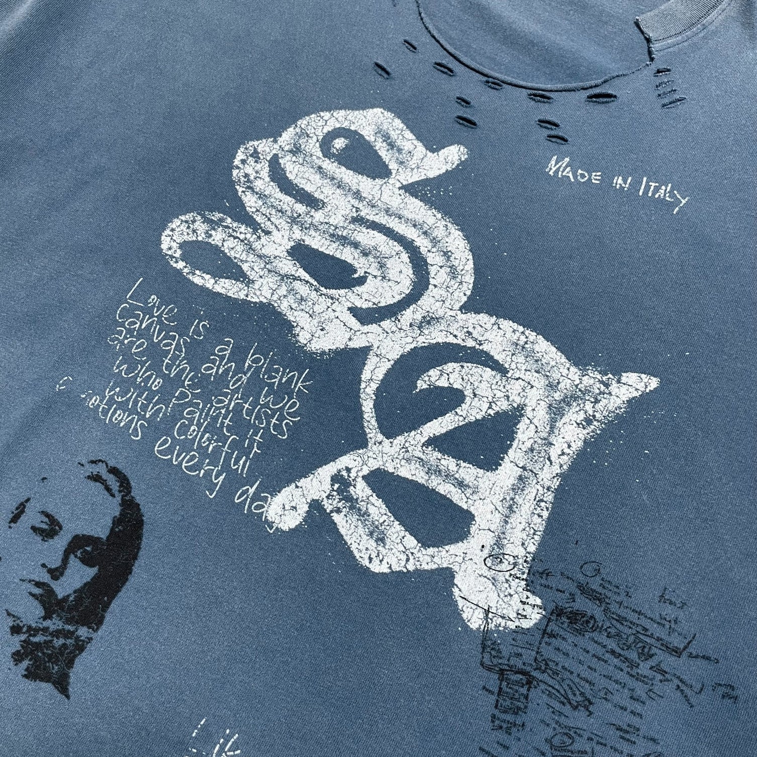 Stile De Amor 'Squadra SA' Blue LS Tee