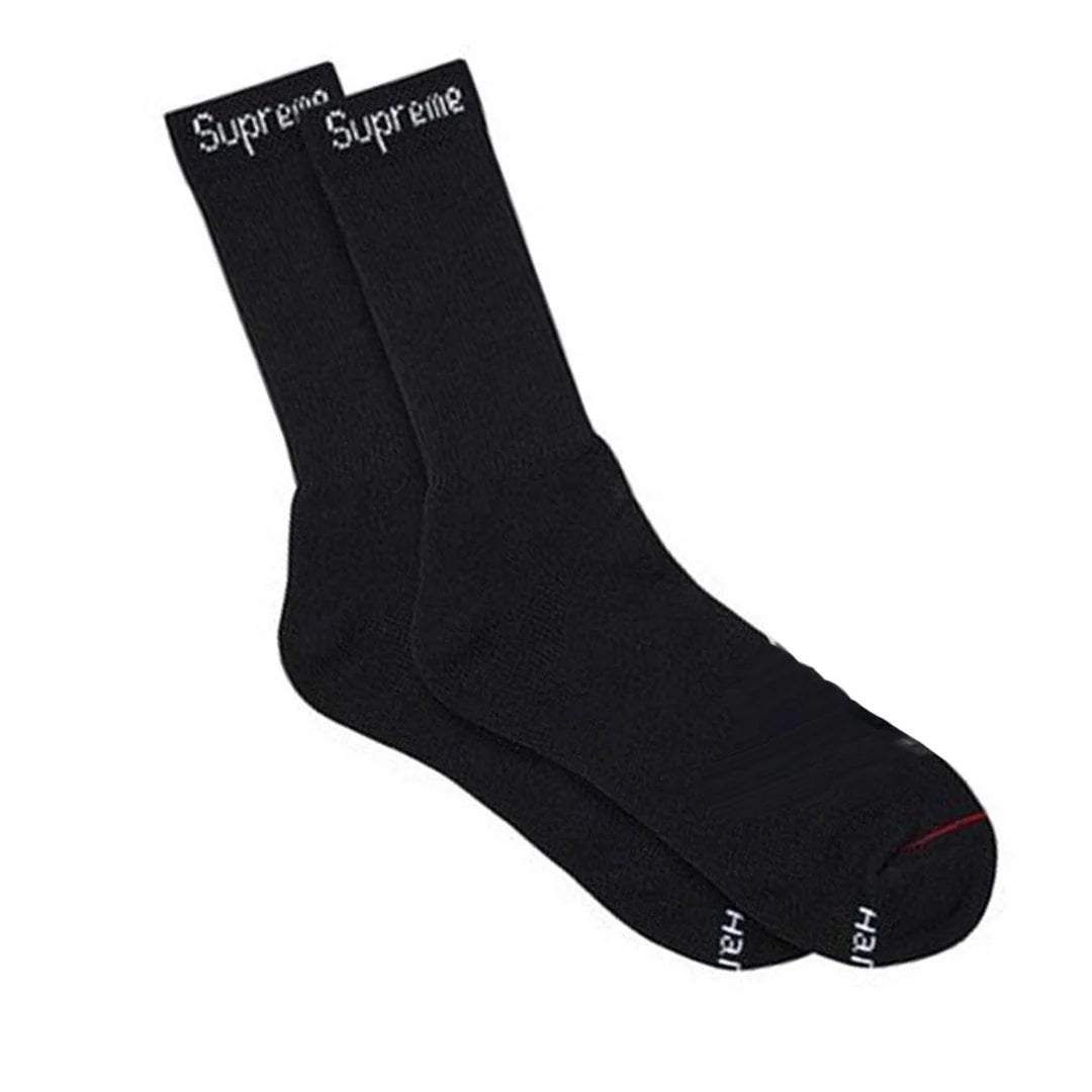 Supreme x Hanes Black Socks