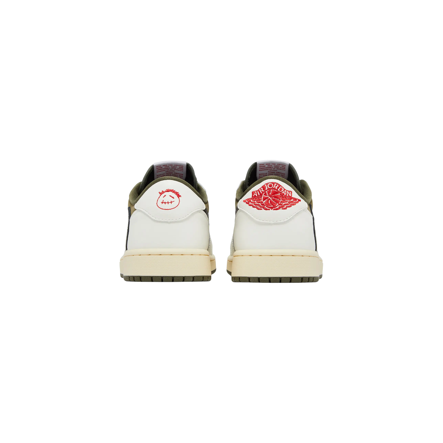 Travis Scott x Air Jordan 1 Low Medium Olive Sneakers