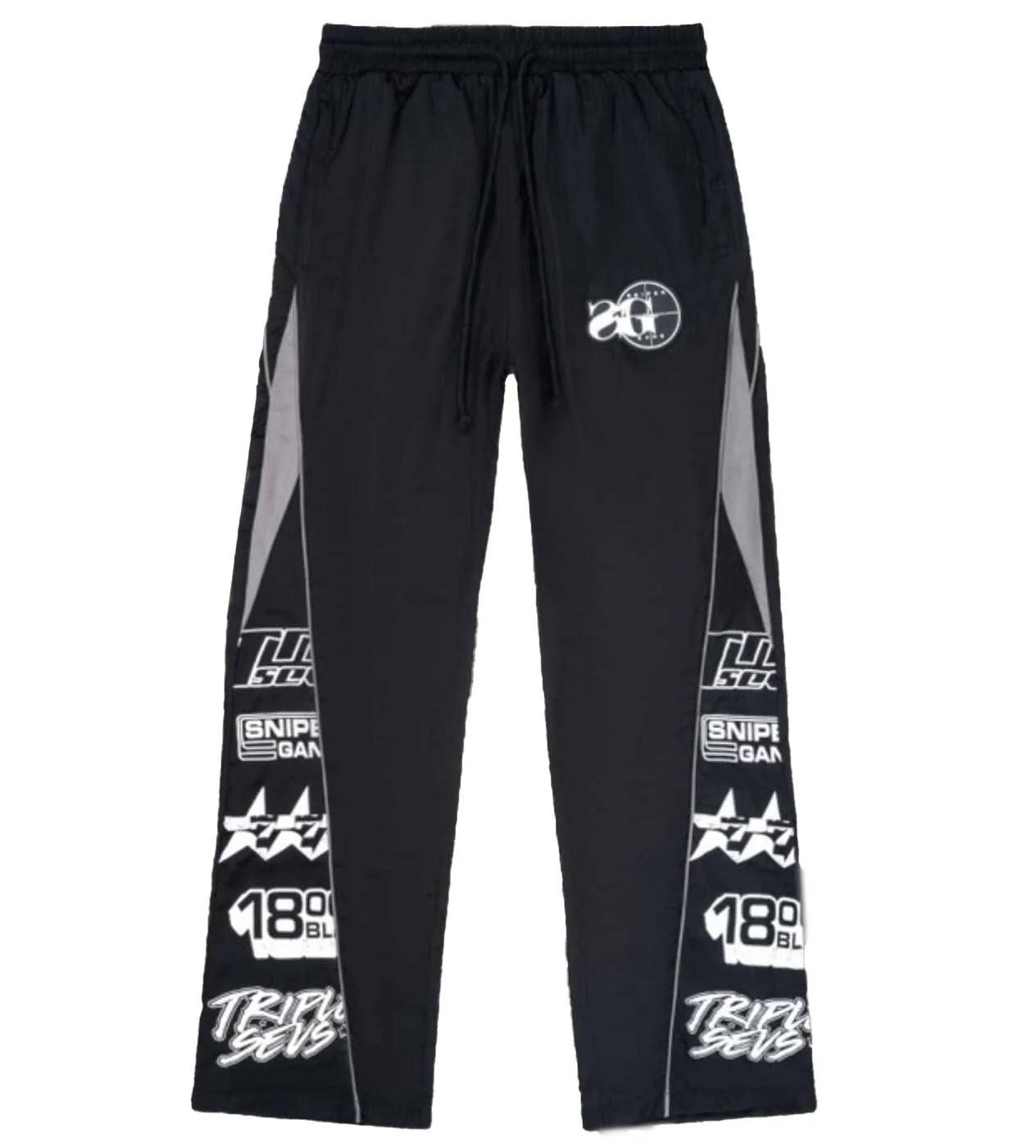 Triple 7 'Sniper Gang' Black Track Pants