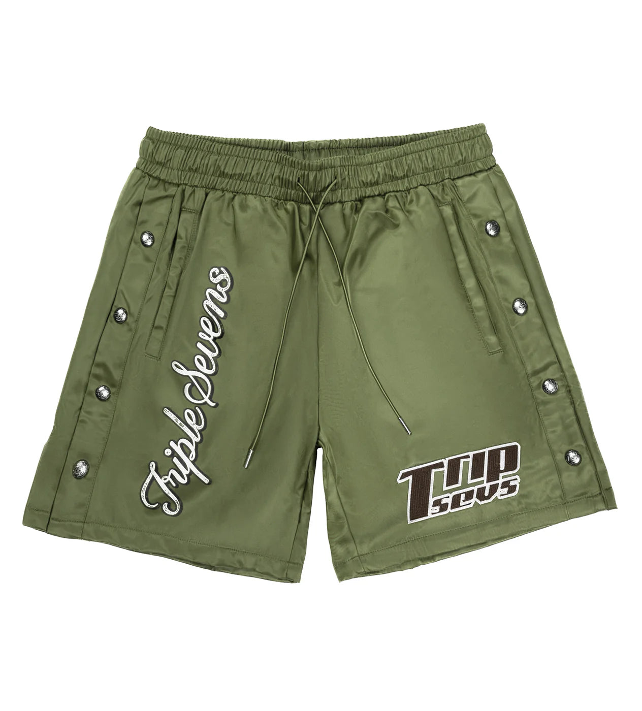 Triple Sevens 7 Green Nylon Shorts