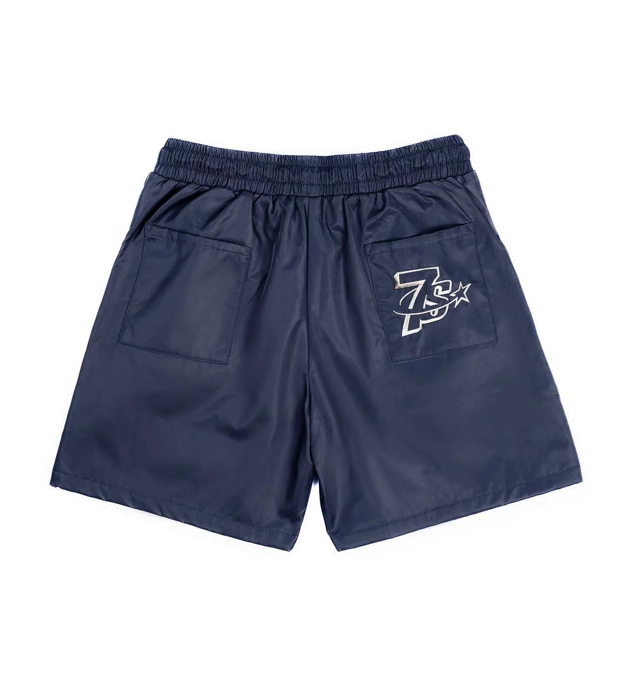 Triple Sevens 7 Navy Blue Nylon Shorts