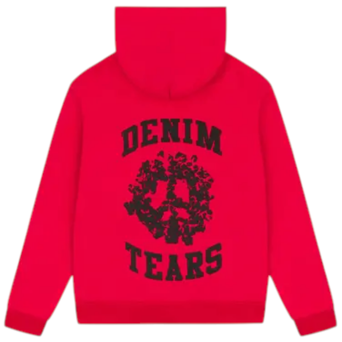 Denim Tears 'University' Red/Black Zip Up Hoodie