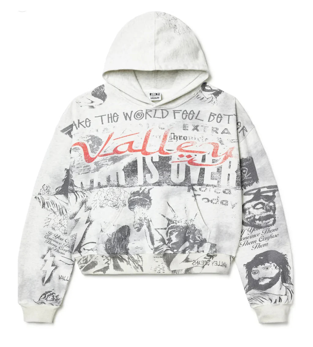 Vale Forever Mural Grey Hoodie