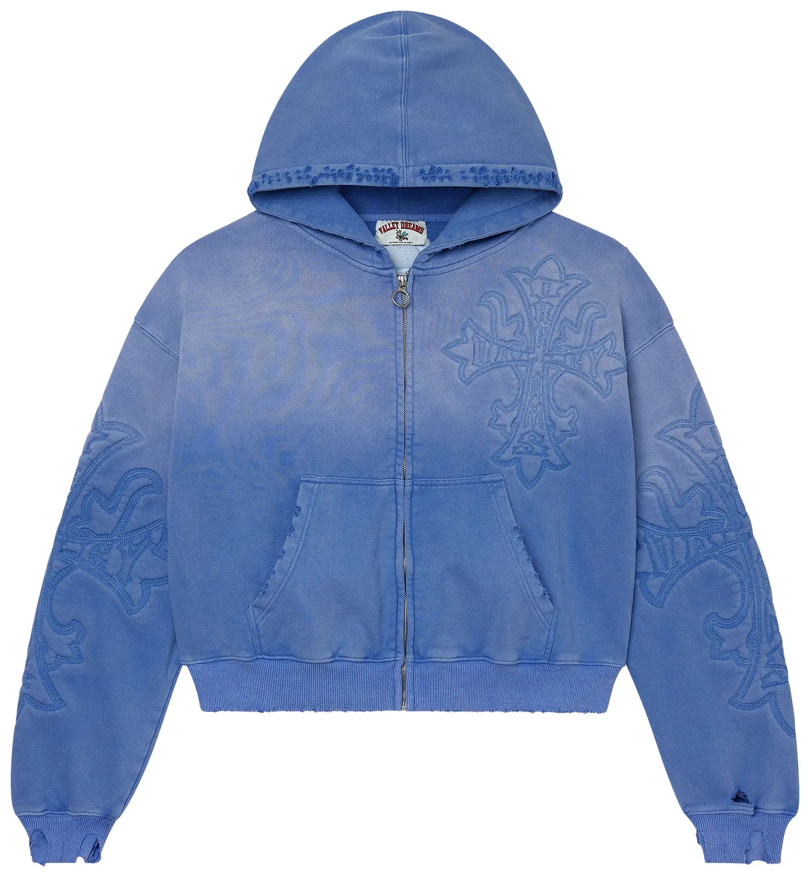 Vale Forever 'Carver' Ice Blue Zip Up Hoodie