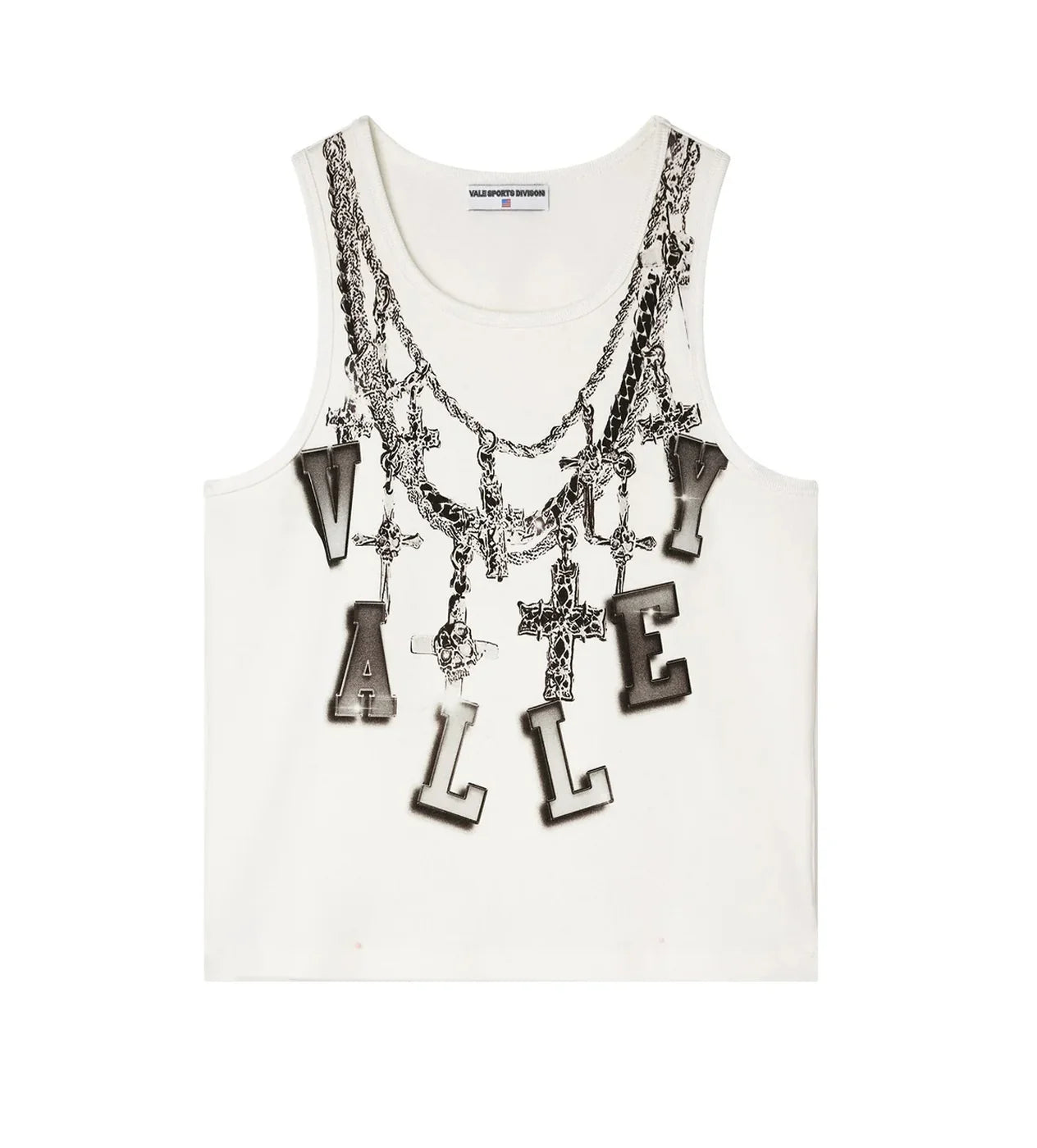Vale Forever 'Chain' White Tank Top