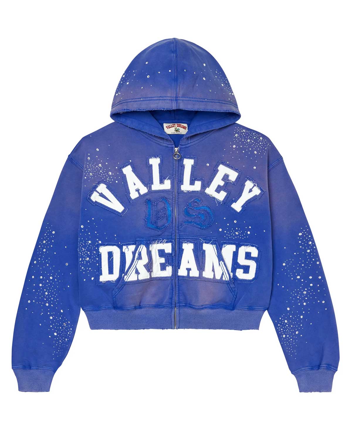 Vale Forever 'Classico' Blue Zip Up Hoodie