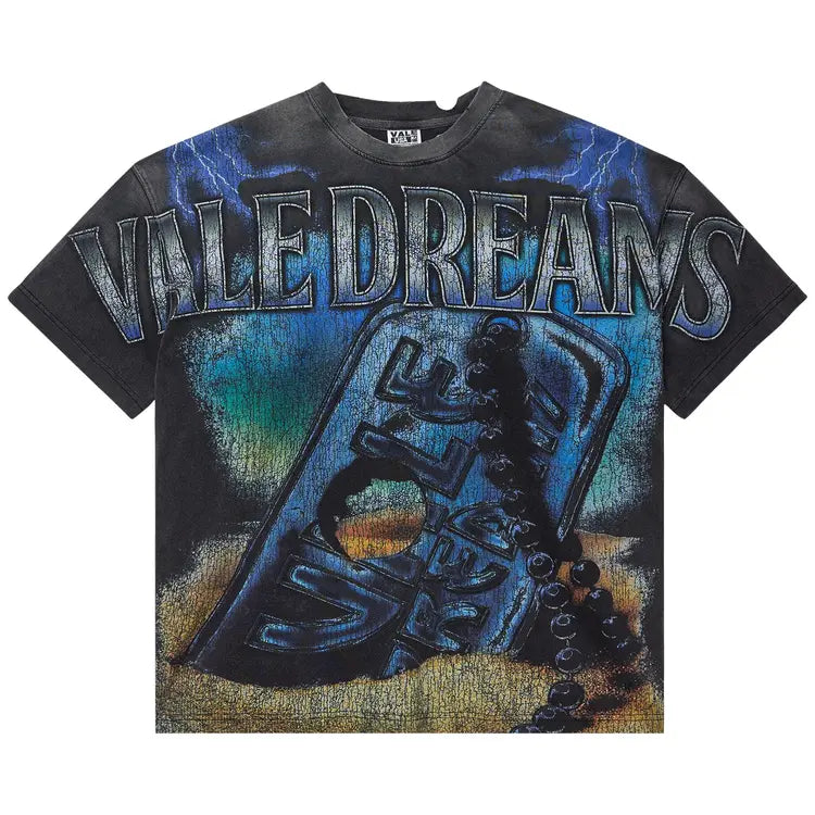 Vale Forever 'Dog Tag' Big Black Tee