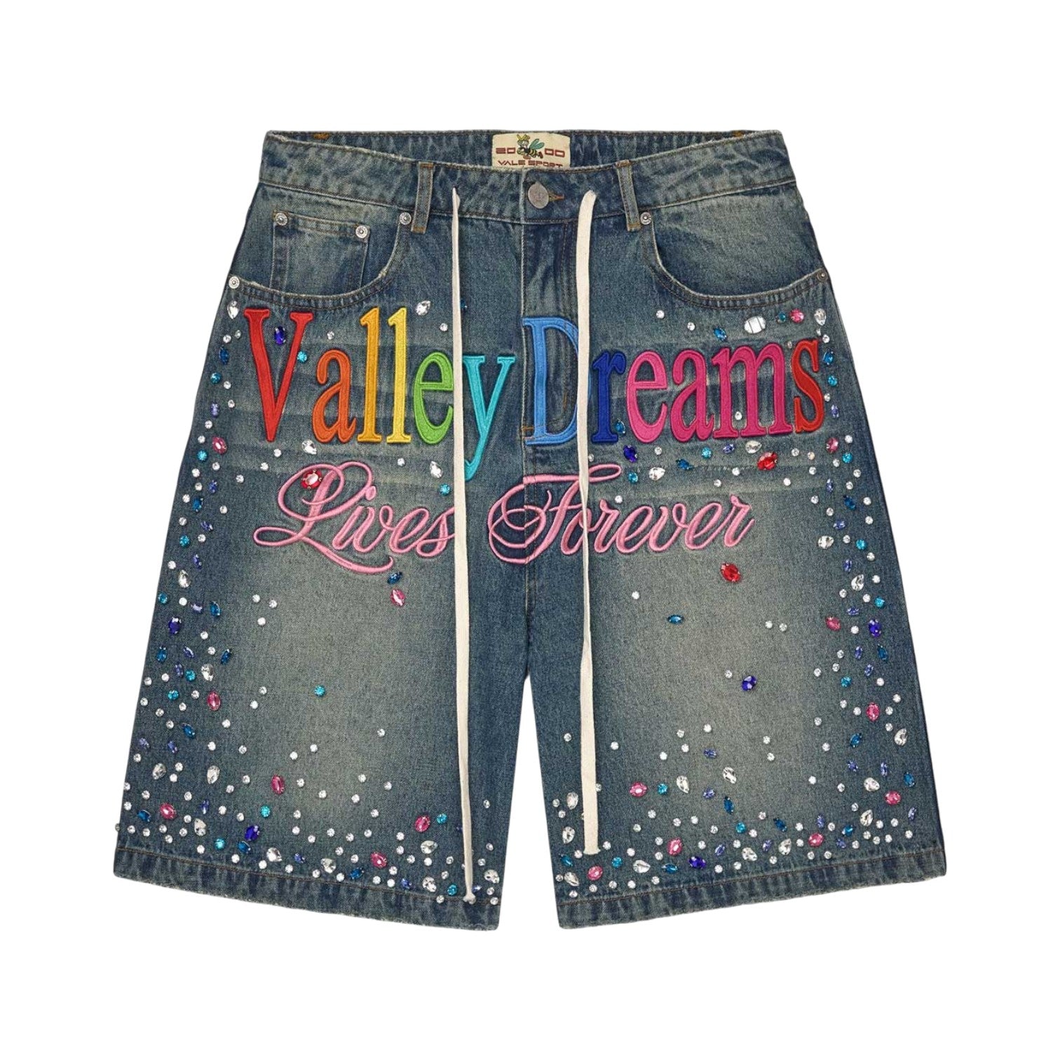 Vale Forever 'Ice Cream' Blue Jean Shorts