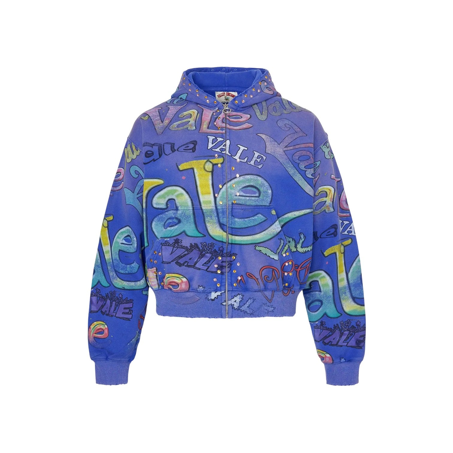 Vale Forever 'Iceberg' Blue Zip Up Hoodie
