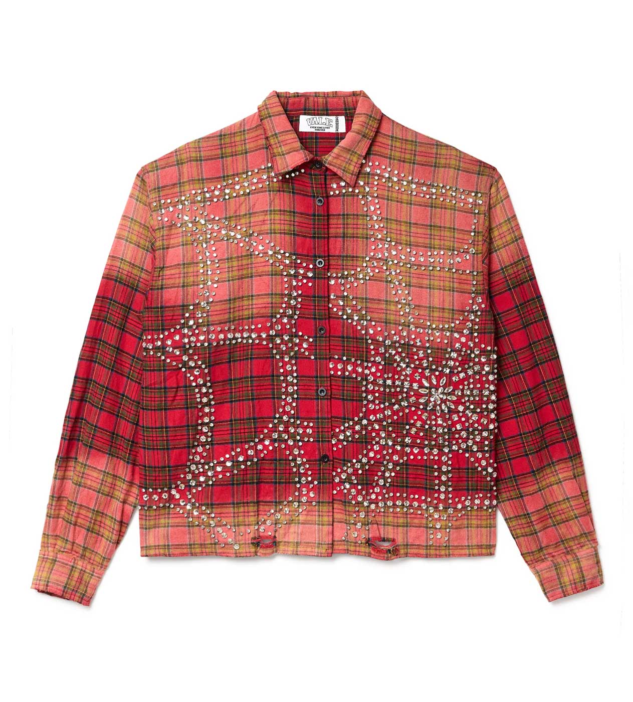 Vale Forever 'Red Haze' Red Flannel Shirt