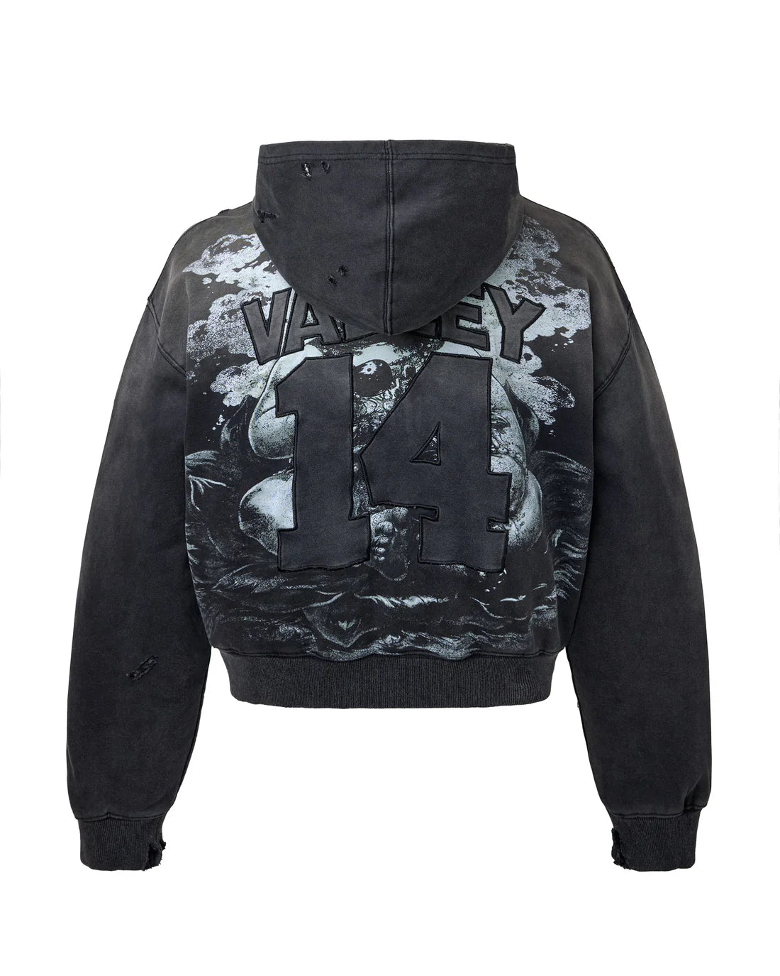 Vale Forever 'Religion' Black Rhinestone Hoodie